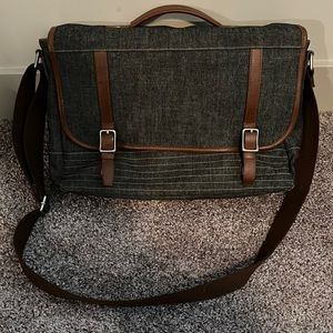 Fossil Canvas Briefcase